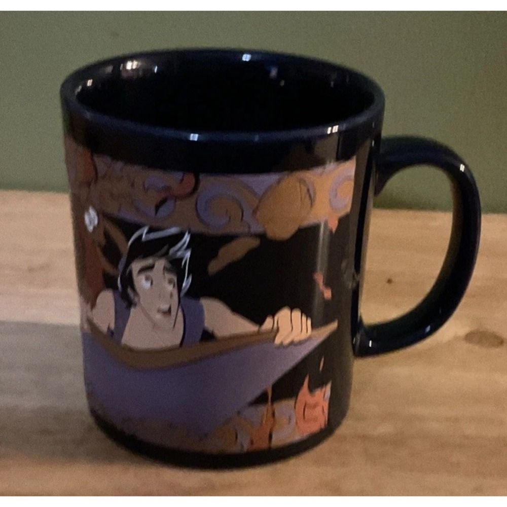Vintage 1990s Disney‎ Aladdin On Flying Carpet Coffee Mug, 10 oz.